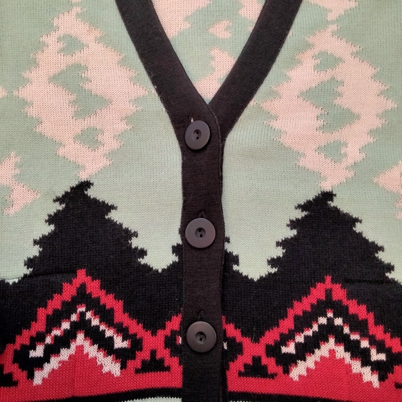 NWT Sz XS Anthro Aldomartin's Fair Isle Long Cardigan - Picture 6 of 13